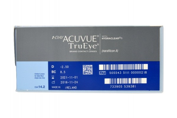 1-Day Acuvue TruEye Μυωπίας Υπερμετρωπίας Ημερήσιοι (180 φακοί)