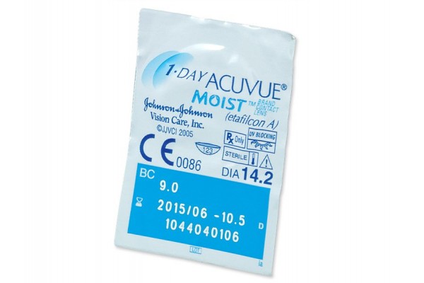 1-Day Acuvue Moist Μυωπίας Υπερμετρωπίας Ημερήσιοι (180 φακοί)