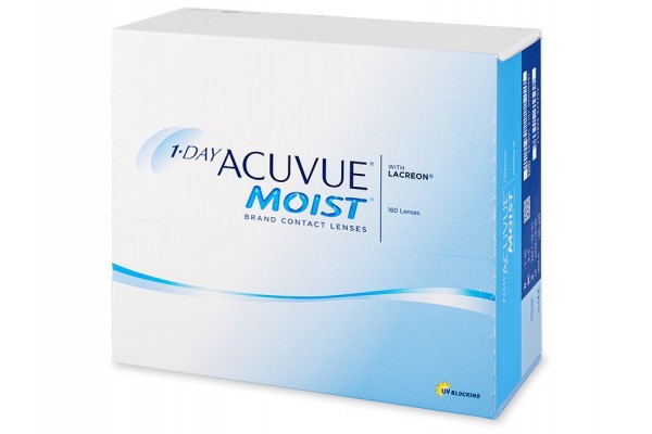 1-Day Acuvue Moist Μυωπίας Υπερμετρωπίας Ημερήσιοι (180 φακοί)