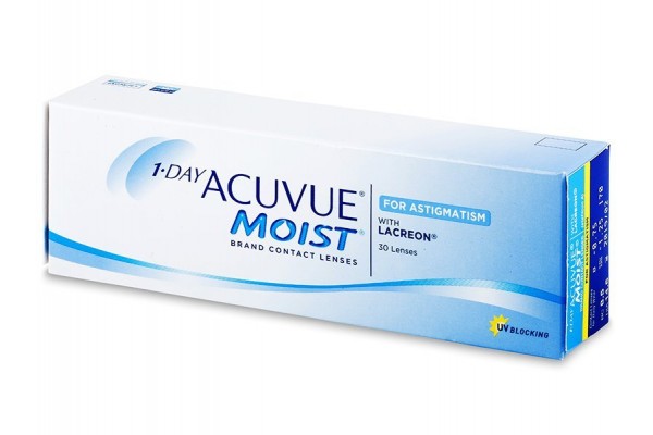 1-Day Acuvue Moist for Astigmatism Αστιγματικοί Ημερήσιοι (30 φακοί)