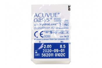 Acuvue Oasys 1-Day with HydraLuxe Μυωπίας Υπερμετρωπίας Ημερήσιοι (90 φακοί)