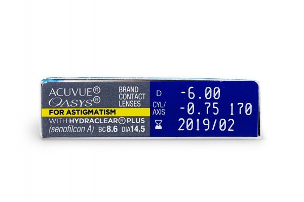 Acuvue Oasys for Astigmatism Αστιγματικοί Δεκαπενθήμεροι (6 φακοί)