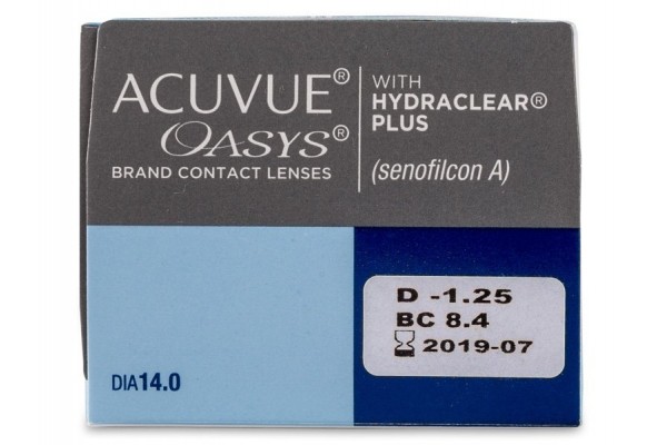 Acuvue Oasys Μυωπίας Υπερμετρωπίας Δεκαπενθήμεροι (24 φακοί)