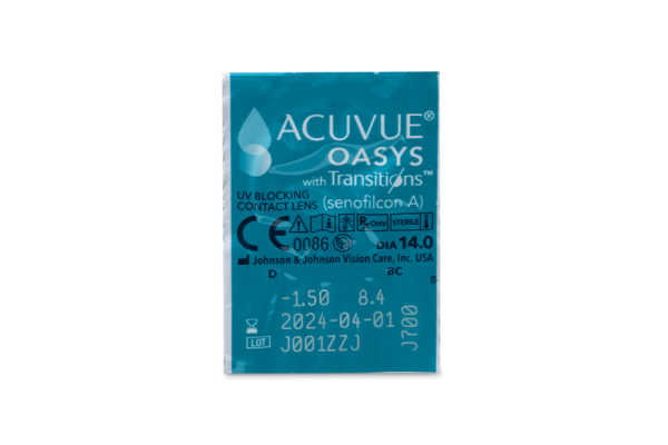 Acuvue Oasys with Transitions Δεκαπενθήμεροι (6 φακοί)