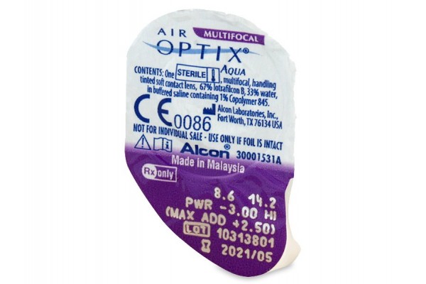 Air Optix Aqua Multifocal Πολυεστιακοί Μηνιαίοι (6 φακοί)