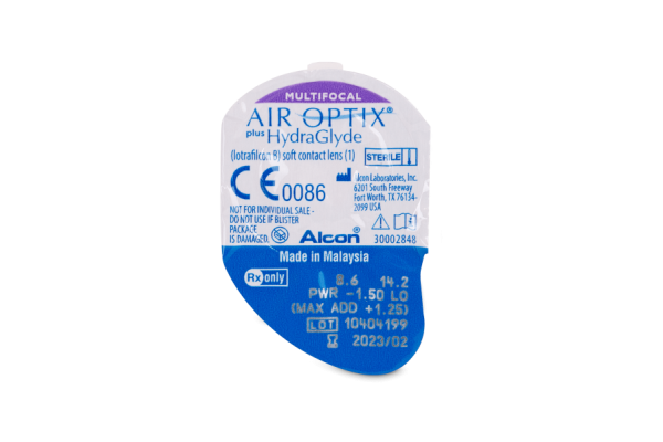 Air Optix plus HydraGlyde Multifocal Πολυεστιακοί Μηνιαίοι (6 φακοί)