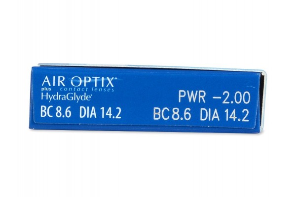 Air Optix Plus Hydraglyde Μυωπίας Υπερμετρωπίας Μηνιαίοι (3 φακοί)