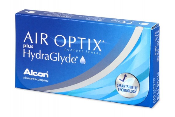 Air Optix Plus Hydraglyde Μυωπίας Υπερμετρωπίας Μηνιαίοι (3 φακοί)