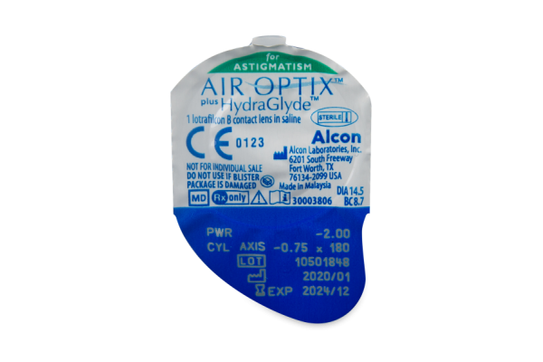 Air Optix Plus HydraGlyde for Astigmatism Αστιγματικοί Μηνιαίοι (3 φακοί )