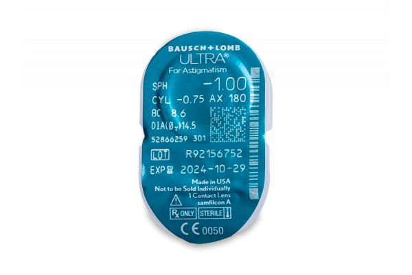 Bausch & Lomb Ultra for Astigmatism Αστιγματικοί Μηνιαίοι (3 φακοί)