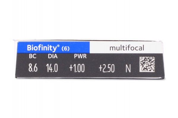 Biofinity Multifocal Πολυεστιακοί Μηνιαίοι (6 φακοί)