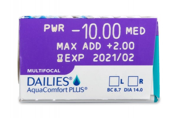 Dailies AquaComfort Plus Multifocal Πολυεστιακοί Ημερήσιοι (30 φακοί)