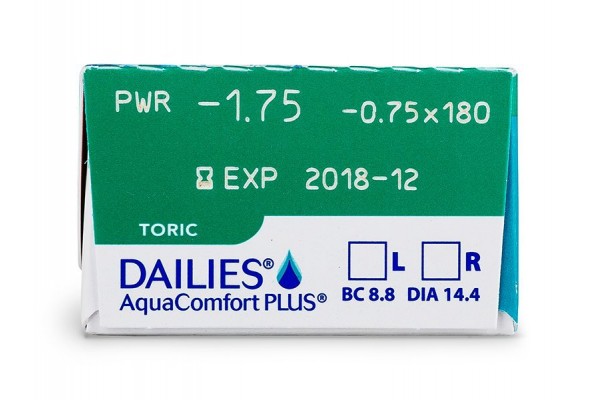 Dailies AquaComfort Plus Toric Αστιγματικοί Ημερήσιοι (30 φακοί)