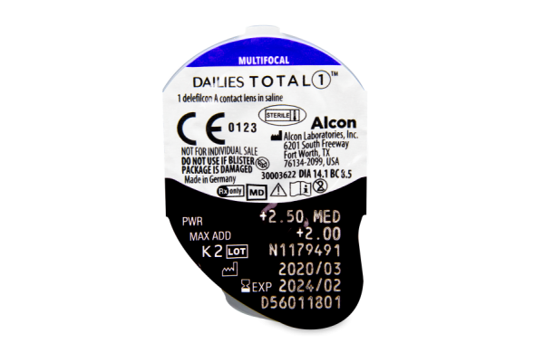 Dailies Total 1 Multifocal Πολυεστιακοί Ημερήσιοι (30 φακοί)