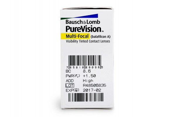 PureVision Multifocal Πολυεστιακοί Μηνιαίοι (6 φακοί)
