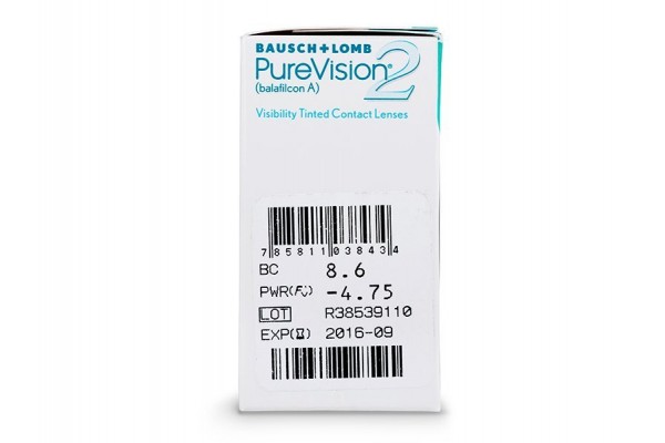 PureVision 2 Μυωπίας Υπερμετρωπίας Μηνιαίόι (6 φακοί)