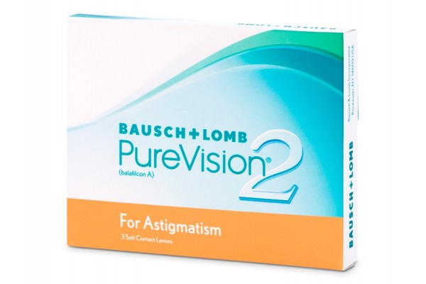 PureVision 2 For Astigmatism Αστιγματικοί Μηνιαίοι (3 φακοί)