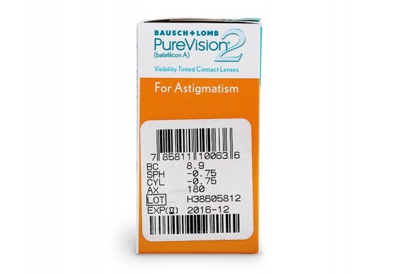 PureVision 2 For Astigmatism Αστιγματικοί Μηνιαίοι (6 φακοί)
