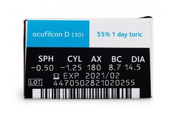 Biomedics 1 Day Extra Toric Αστιγματικοί Ημερήσιοι (30 φακοί)