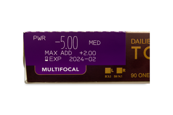 Dailies Total 1 Multifocal Πολυεστιακοί Ημερήσιοι (90 φακοί)